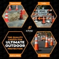 thumbnail image 2 of Xpose Safety 28 Inch Orange Slim Line Traffic Cones with 6" & 4" Collars, 4 Pack Multipurpose PVC Plastic Safety Cone for Parking, Soccer, Caution, Kids and Construction, 2 of 7
