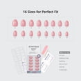 thumbnail image 5 of BTArtbox Press On Nails - Peach Bellini, Short Almond, Lamp-Curable, 4-Week Wear, Easy-to-Apply, 32 Count All-in-One Kit, 5 of 8