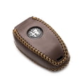 thumbnail image 5 of Vitodeco Genuine Leather Smart Key Fob Case Protector Compatible for Alfa Romeo Giulia, Stelvio, Tonale (2017 - 2025 Models) - 5-Button, Brown, 5 of 6