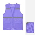 thumbnail image 4 of Purcolt Boys High Visibility Mesh Vests Summer Casual Reflective Full Zipper Safety Vest Sleeveless Jackets with Pockets for Outdoor Cycling Skiing, 4 of 9