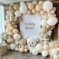 thumbnail image 5 of White Balloon Arch Double Stuffed White Sand Cream Beige Balloon Garland Kit Neutral Nude Balloons for Boho Baby Shower Bridal Shower Wedding Baptism Party Decorations, 5 of 10