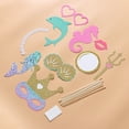 thumbnail image 4 of CIMAXIC Party 1 Set Mermaid Photo Booth Props Handheld Portable Mermaid Party Selfie Props Bridal Shower Photo Booth Props Kit,6.5"X6.3"X0.04", 4 of 5