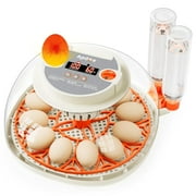 Egg Incubator with Temperature and Humidity Control, Automatic Egg Turner, Egg Candler, External Water Bottle Refill,Hatching Chicken Duck Quail Bird