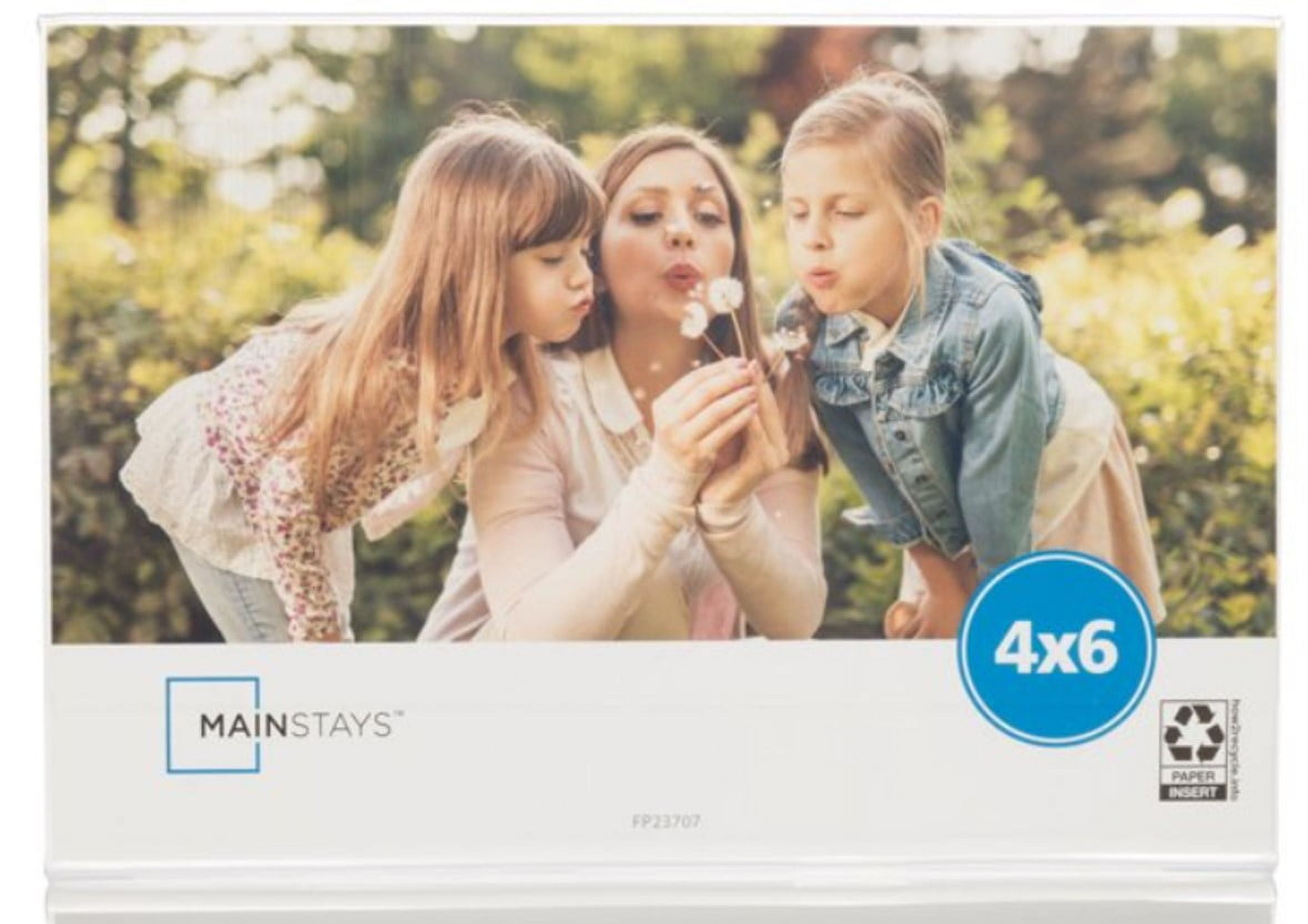 (4 pack) Mainstays – 6x4 Picture Frame – Acrylic Tabletop Photo Frame