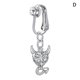 thumbnail image 1 of 1pc anillo de ombligo falso Clip falso en el ombligo Piercing anillo de ombligo no perforante, 1 of 5
