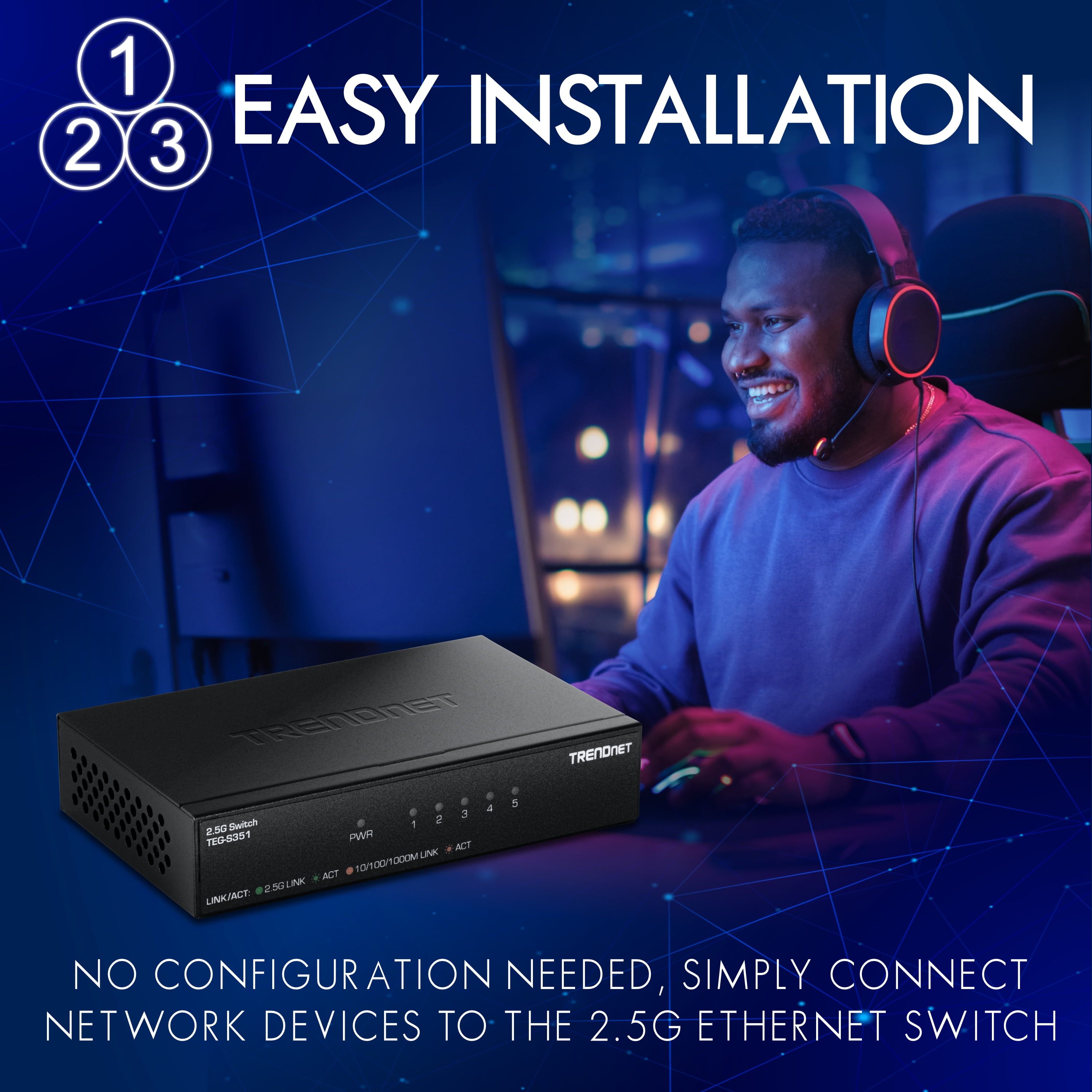 TRENDnet TEG-S351, 5-Port 2.5G Switch