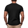 thumbnail image 5 of Uwinwear Men's Athletic Washed T-Shirts Basic Crew Neck Tees Tops Causal Distressed Cotton T Shirts Summer Breathable Tees,Black,L, 5 of 6