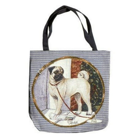 Pug Dog Decorative Shopping Tote Bag 17" x 17"