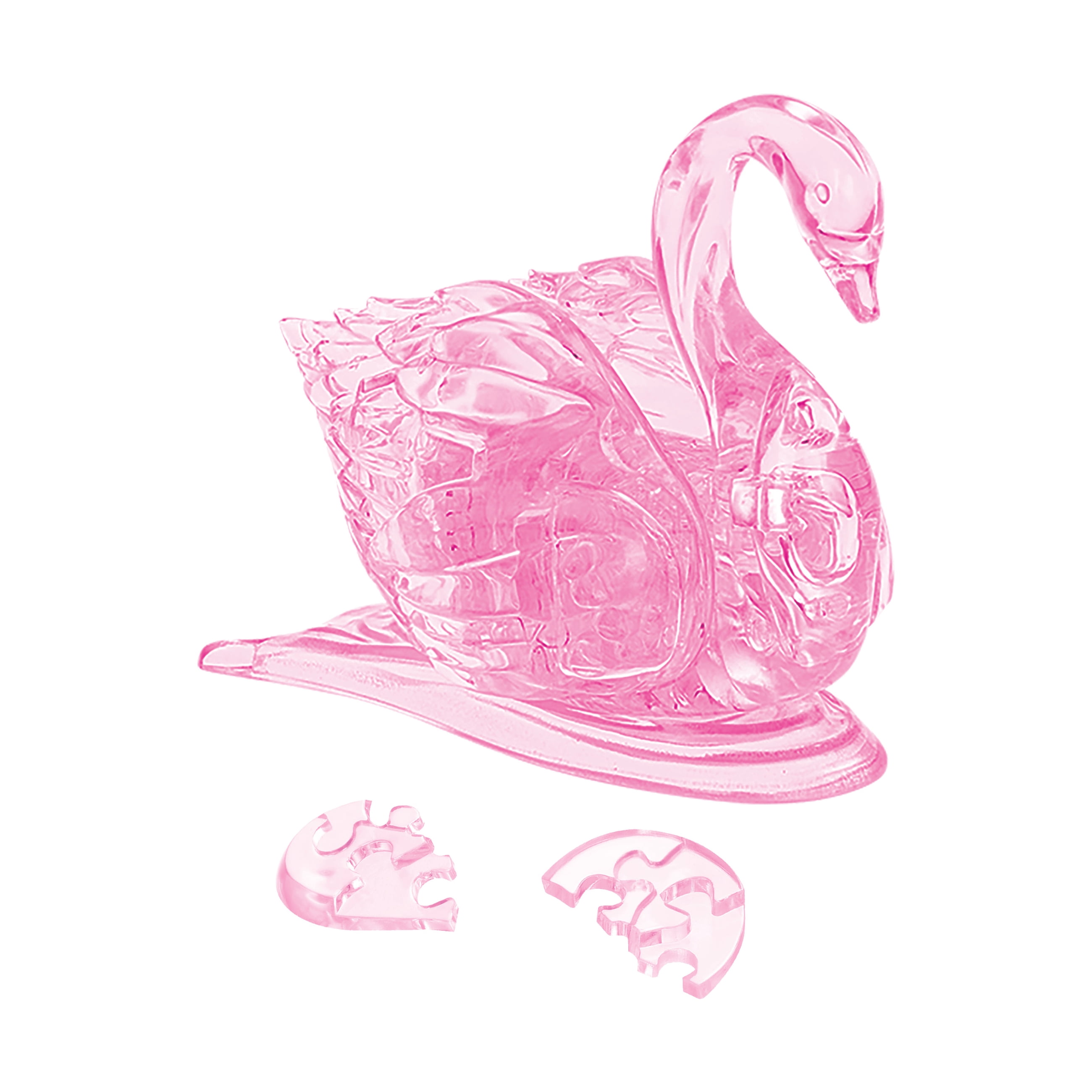 BePuzzled 3D Crystal Puzzle: Swan (Pink): 32 Pcs