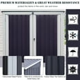 thumbnail image 4 of CoSoTower 5ft x 3ft Outdoor Garbage Bin Storage Shed with Lockable Doors and Lid, Outside Storage Shed for Trash Can, Black, 4 of 7