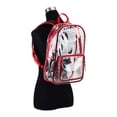 thumbnail image 4 of Eastsport Spark Clear Backpack, Red/Black, 4 of 7