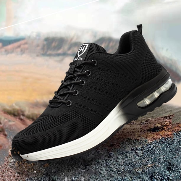 Zapatos de trabajo Zapatos de seguridad unisex Zapatillas de trabajo con punta de acero transpirables para talleres Almacenes FLhrweasw Nuevo