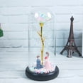 thumbnail image 4 of Cheers Rose Lamp Romantic Simulated Plastic Colorful LED Glass Dome Artificial Flower Decor for Valentine's Day, 4 of 7