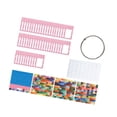 thumbnail image 4 of HILABEE 50 Pieces Rhinestones Storage Bag Small Beads Organizer Multipurpose Packaging Pouch Clear Window Container Self Sealing Bags Pink, 4 of 9