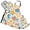 Cartoon Fish and Seahorse, variant on Watercolor Cartoon Bread 5 Pcs Kitchen Set Heat Resistant Oven Mitts and Non-Slip Pot Holders with Adjustable Cooking Apron