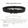 thumbnail image 4 of Fosongya Men's Heavy-Duty Work Belt with Quick-Release Buckle - Reinforced Polyester, Firm Flex Design for Tool & Gear Support (Green/Black), 4 of 5