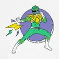 thumbnail image 3 of CafePress - Green Ranger Lightning Bolts Men's Ringer T Shirt - 100% Cotton Ringed T-Shirt, 3 of 4