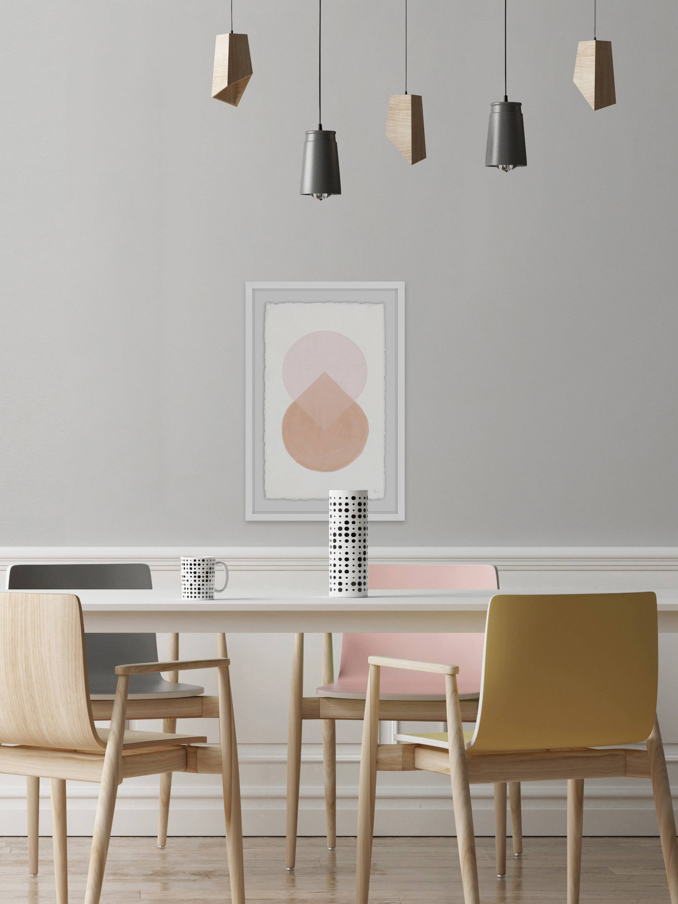 Floating Drop Framed Painting Print