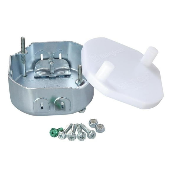 Westinghouse 0102000 4" Wide By 1-1/2" Deep Saf-T-Box Mounting Kit (Long Screws)