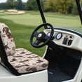 thumbnail image 3 of Yuyamidu Dachshund Golf Cart Seat Covers Full Set of 2 Dog Paw Golf Cart Bench Seat Cover Back Rest Cover Protector Fits Most Club Cars Golf Carts, 3 of 7