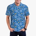 thumbnail image 1 of Balery Tennis Camisa Polo de Hombre con Estampado, de Manga Corta y Tejido Medio, Camisa Tipo Golf Polo-Large, 1 of 6