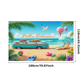 thumbnail image 2 of Colorful Design Summer Beach Banner Decorative Travel Theme Seaside Background for Vacation Party Outdoor Event Kids Celebration, 2 of 7