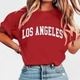 thumbnail image 2 of Amzcrzy Summer Tops for Women Fashion Letter Printing Womens T Shirts Comfy Round Neck Going Out Tops Casual Solid Color Short Sleeve Tees, 2 of 5