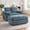 Blue, variant on YWEN Oversized Chaise Lounge Chair Indoor with Ottoman&Adjustable Backrest,Chenille Tufted Recliner Comfy Loveseat Sofa Chair with USB&Phone Holder,Convertible Sleeper Couch Bed for Living Room