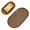 Coffee, variant on Food Grade Oval Dessert Tray Decorative Dining Tray Breathable Snack Server Multipurpose Kitchen Storage Dish Easy-Clean Food Holder Reusable Food Serving Platter Smooth Edge Dinner Serving Plate