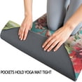 thumbnail image 3 of Pioneer Flower Floral Print Pattern Hot Yoga Mat Towel Non Slip for Hot Yoga - Quick-Drying Yoga Mat Cover with 4 Corner Pockets with Travel Bag - Hot Yoga Towel Non Slip 70"x26", 3 of 6