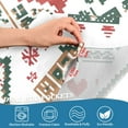 thumbnail image 3 of Yayeee Kitchen Curtains Tier Pair Light Filtering 27"x24" Rod Pocket Short Cafe Window Panel, Beige Nordic Christmas House, 3 of 7
