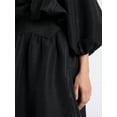 thumbnail image 4 of Free Assembly Women's and Women's Plus Shirred Yoke Midi Skirt, Size 0-26, 4 of 6