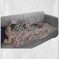 thumbnail image 6 of Modern Soft Flannel Fleece Throw Blanket, Roaring Leopard Portrait with Rosettes Wild Animal Big Cat Graphic, Cozy Plush for Indoor and Outdoor Use, 70" x 90", Cocoa Beige Black, by Ambesonne, 6 of 6