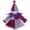 Purple, variant on Leey-World Toddler Halloween Outfits Baby Boy Girl Clown Contrast Color Long Sleeve Jumpsuit Hat Smocked Outfits with Hat(Purple,12-18 Months)