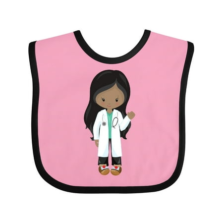 

Inktastic African American Girl Doctor Nurse Stethoscope Girls Baby Bib