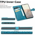 thumbnail image 5 of case for Google Pixel 6 Pro Cartoon Girl Wallet Case,Cat Dog Style Flip Phone Cover with ID Card Holder & Kickstand PU Leather Magnetic Clasp Cases for Google Pixel 6 Pro MG Blue, 5 of 7