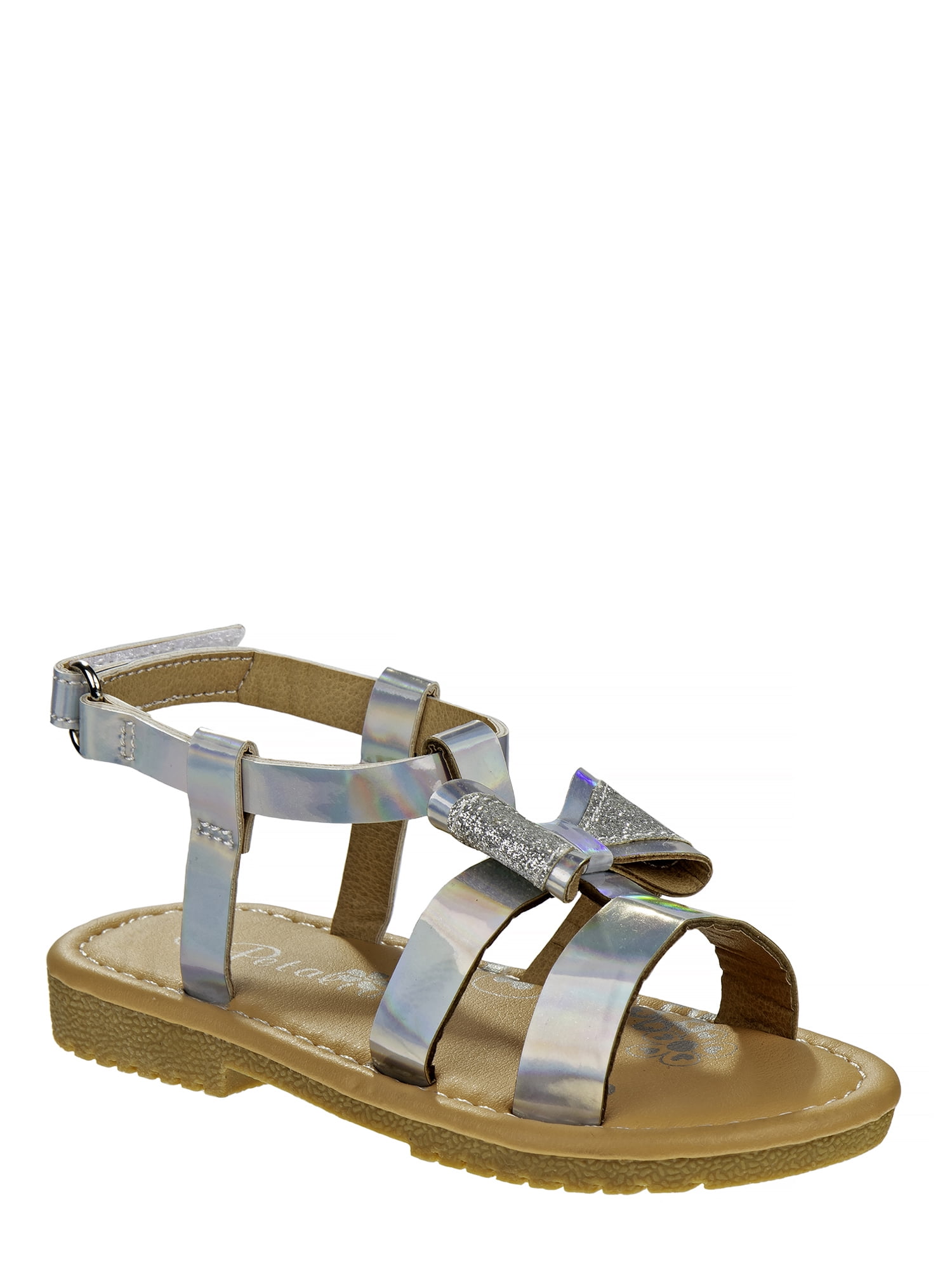 Petalia Strappy Buckled Bow Sandals (Toddler Girls) - Walmart.com