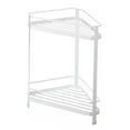 thumbnail image 2 of LABSERRON White Iron Corner Shelf Homeowners Kitchen 1Set 13.8X12.6X7.7In, 2 of 4