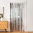 thumbnail image 1 of Curtains and Drapes, Rod Pocket & Back Tab semitransparent with Light Through Vertical Window Treatments for Sliding Glass Door & Living Room (Include Telescopic Rod), 1 of 4