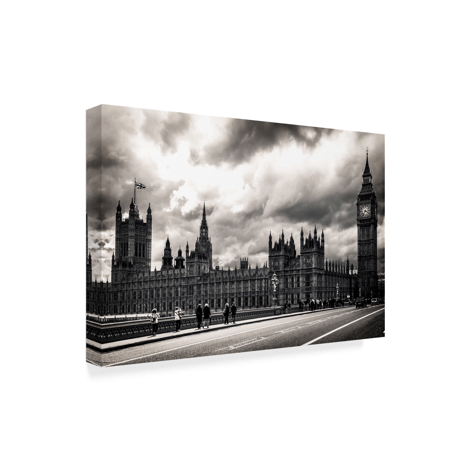 Trademark Fine Art 'London Black And White' Canvas Art by Giuseppe Torre
