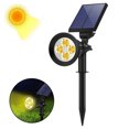 thumbnail image 3 of 1/2 luces solares para jardín al aire libre, foco solar ajustable IP65, lámpara solar, luz de pared súper brillante para patio, parque, camino, 3 of 5