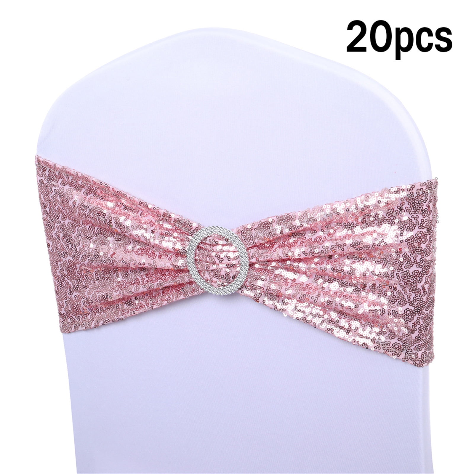 Rose Gold Silver Blue Pink Glitter Sequin Chair Bands Spandex Chair Sashes Elastic Chair Bow Ribbon With Buckle Wedding Birthday Party Decor Rose Gold Silver Blue Pink Glitter Sequin Chair Bands Spandex Chair Sashes Elastic Chair Bow Ribbon With Buckle Wedding Birthday Party Decor