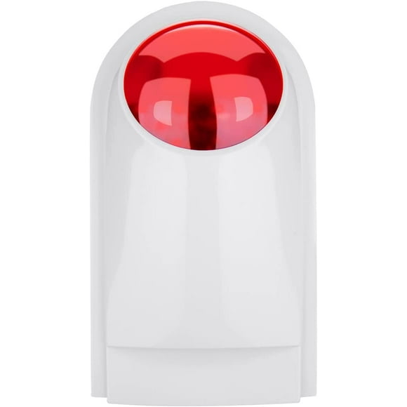 Alarm Siren, Wireless Siren with LED Flashing Light Work with Alarm System