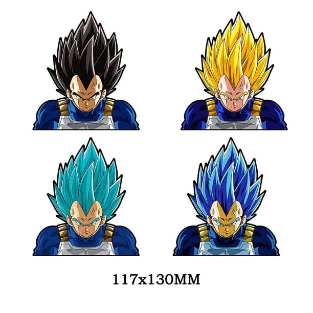 Pegatina de Goku de Dragon Ball 3D, pegatina mágica degradada de Anime, pegatina para coche, para Teléfono Celular pegatina, termo, taza, calcomanía, regalo creativo