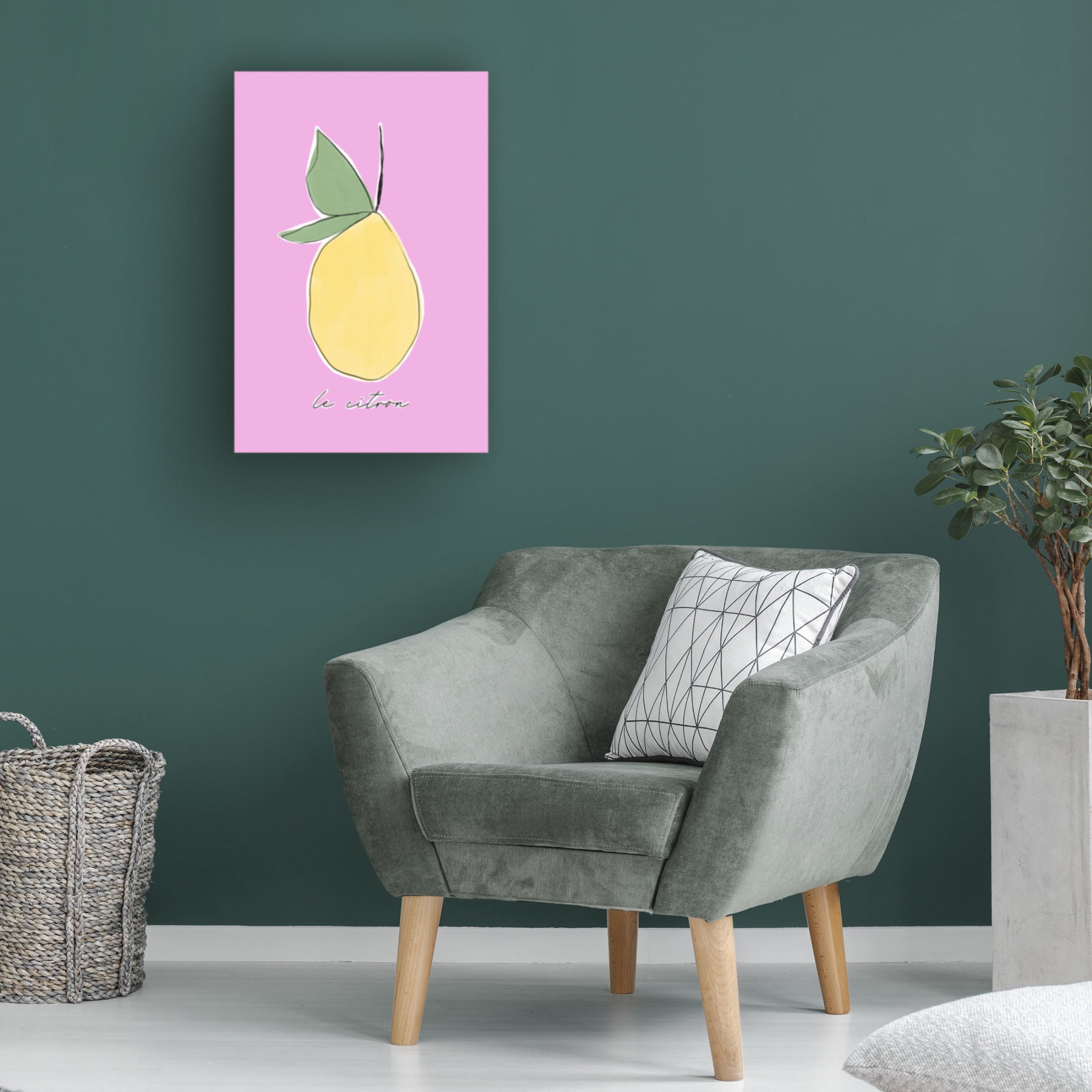 Trademark Fine Art uplusmestudio Le Citron Canvas Wall Art
