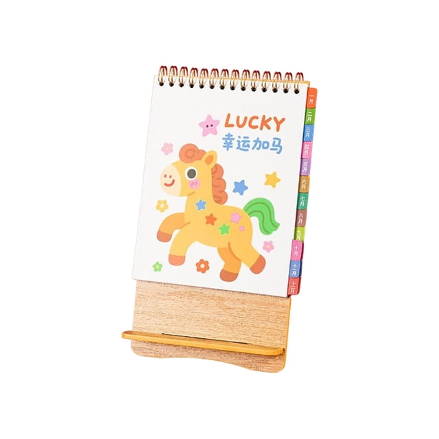 SIYTUAU 2026 Vertical Desk Calendar Office Desktop Calendar With Festive Red Design Paper Material Mini Table Calendar For Home Or Workplace Planning Organizer