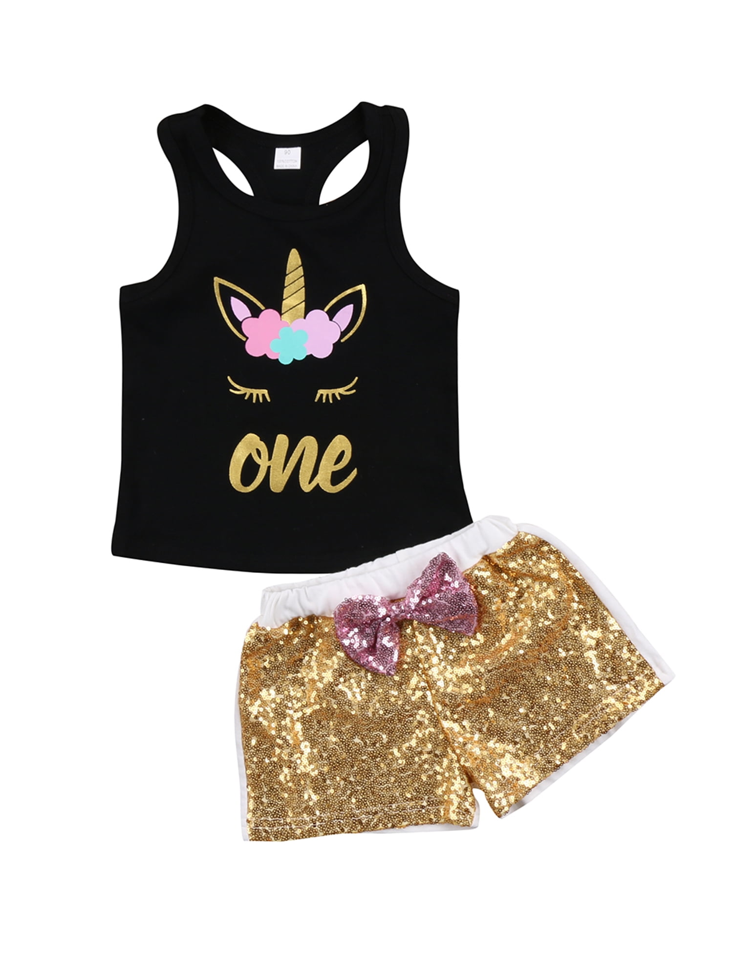 girls gold sequin top