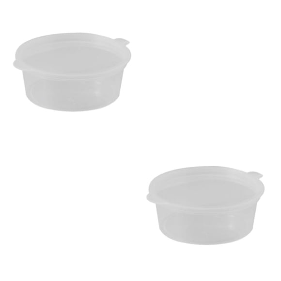 Advancent 50 piezas para el hogar, restaurante, panadería, barbacoa, cuenco de un solo uso, caja de frutas y verduras, tarro de sopa, contenedor 100ML 2piezas