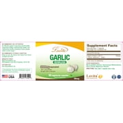 Lovita Odorless Garlic Extract | 5000mg | 1.25% Allicin | Gluten-Free | Support Immune Cardiovascular Health | 60 Vegetarian Capsules (Pack of 5)