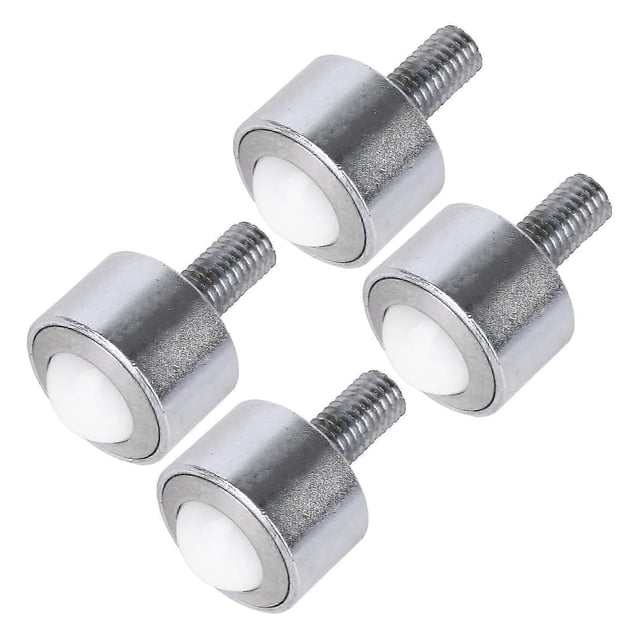 4x Nylon Rolling Ball Steel Transfer Bearing Caster 0.59inch 99lbs Capacity